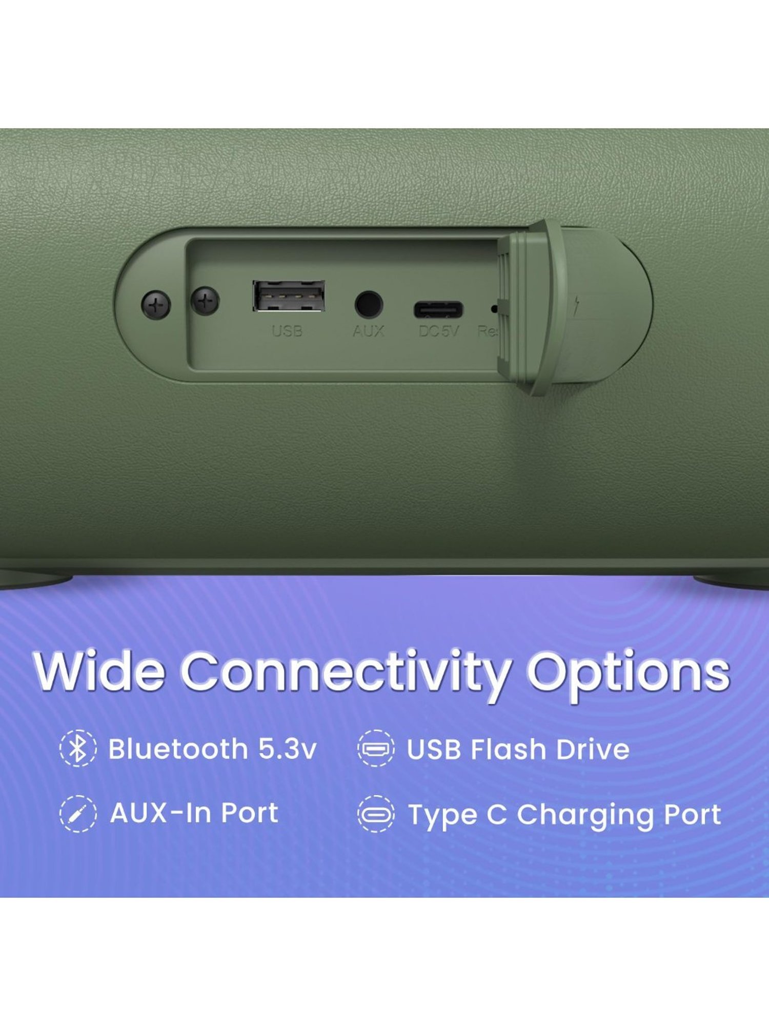 Portronics Radiant 30W Wireless Bluetooth Speaker With 6 Hours Playtime (Green)