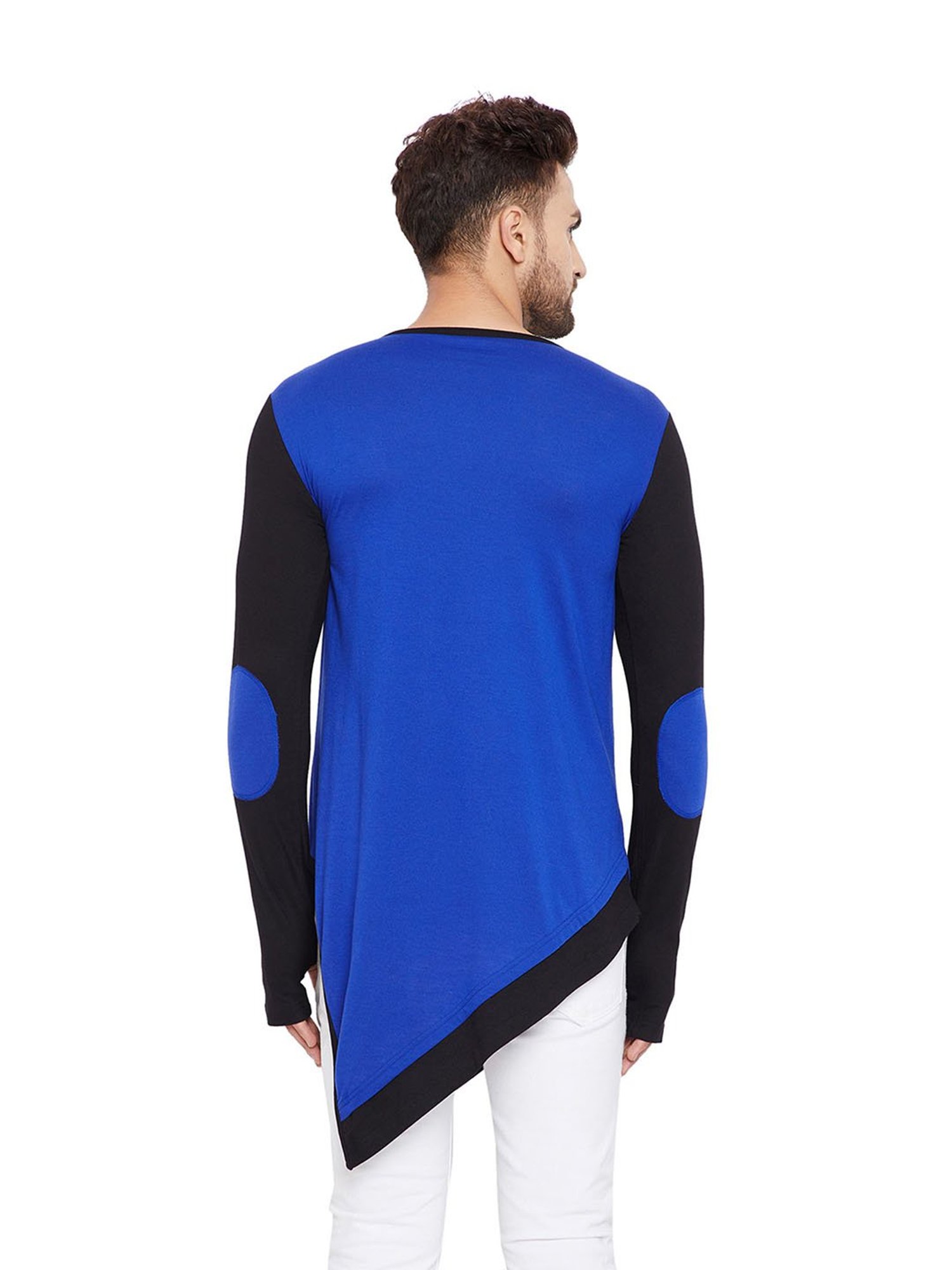 Hypernation Blue & Black Round Neck T-Shirt
