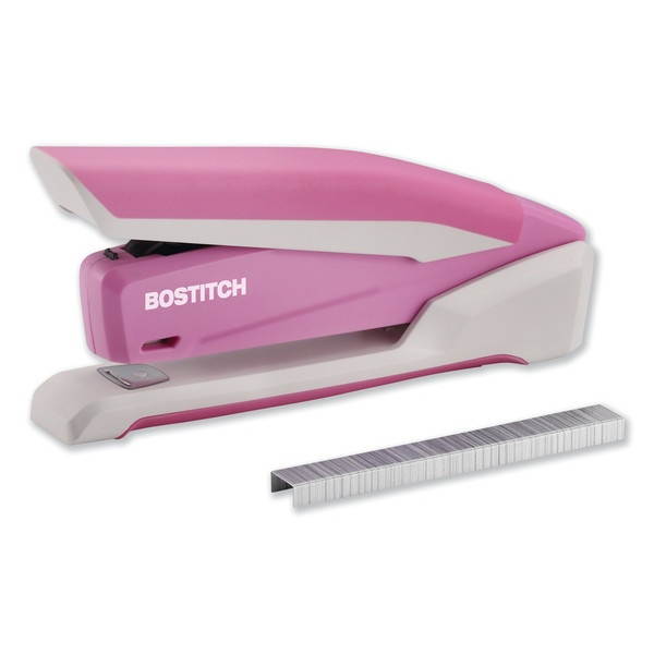 Paperpro-Bostitch inCOURAGE 20 Desktop Stapler 20-Sheet Capacity Pink/White 1188