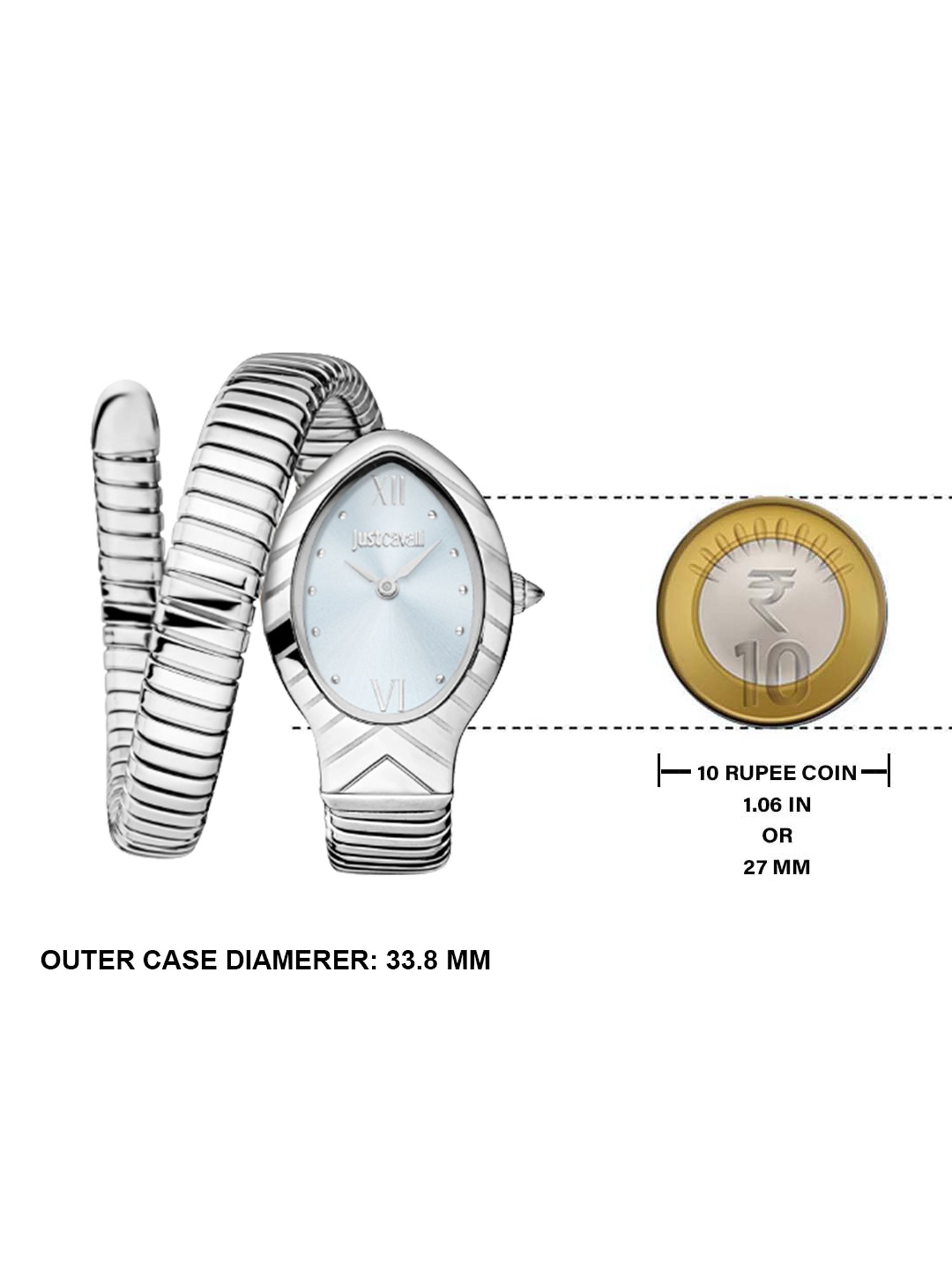 JUST CAVALLI JC1L247M0015 Classico Corto Analog Watch for Women