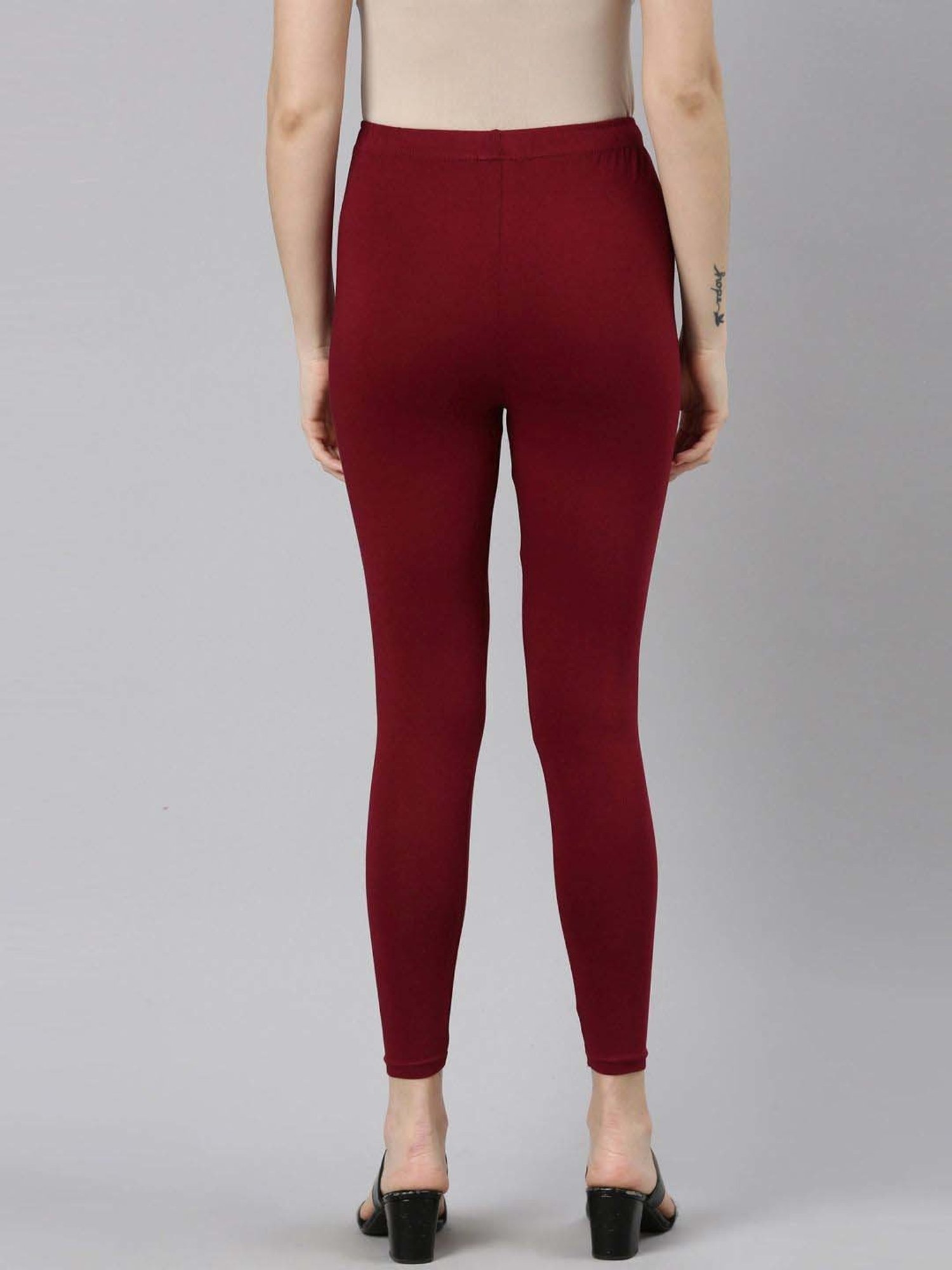 JCSS Maroon Cotton Leggings