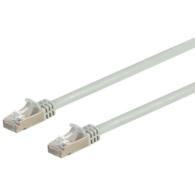 Monoprice Cat7 Ethernet Network Patch Cable - 3 feet - Gray | 26AWG, Shielded, (S/FTP) - Entegrade Series
