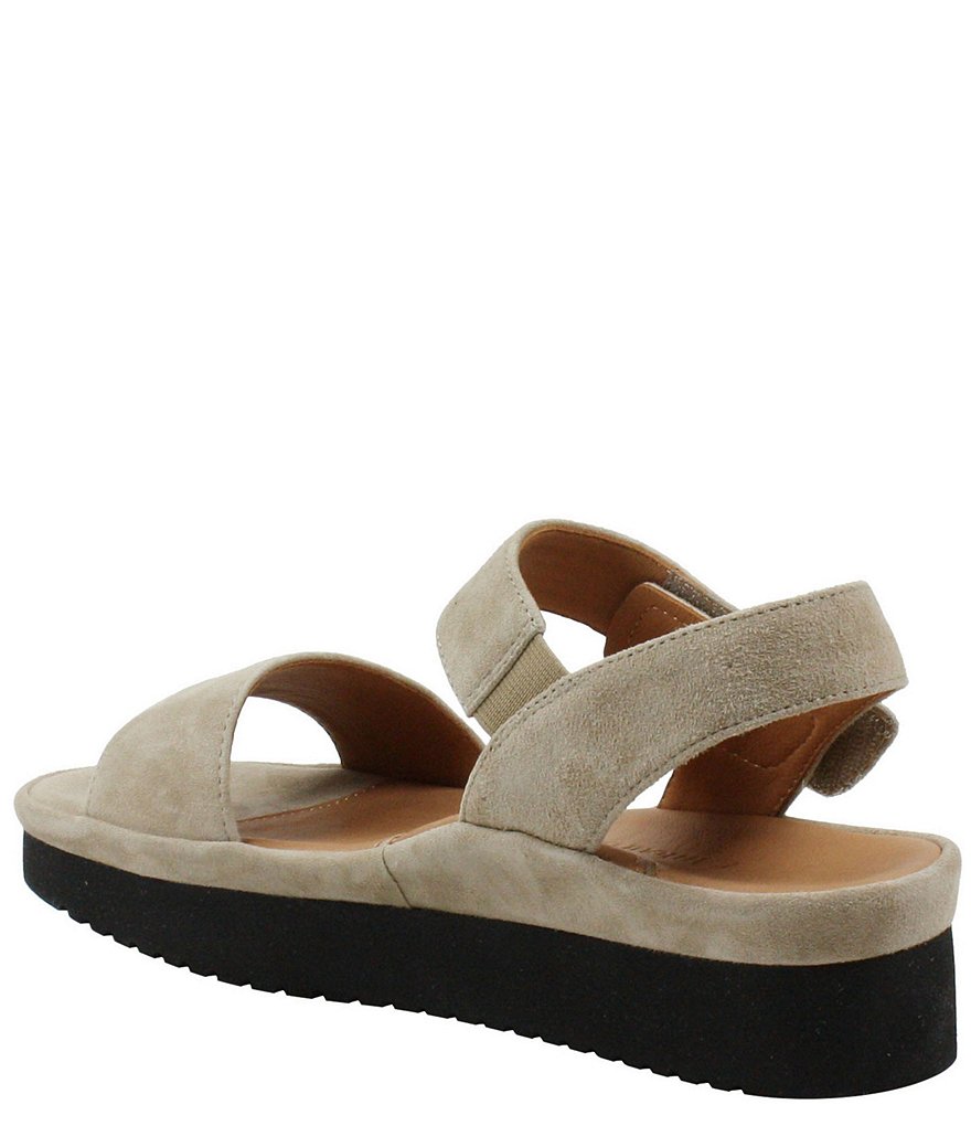 L'Amour Des Pieds Abrilla Suede Platform Wedge Sandals