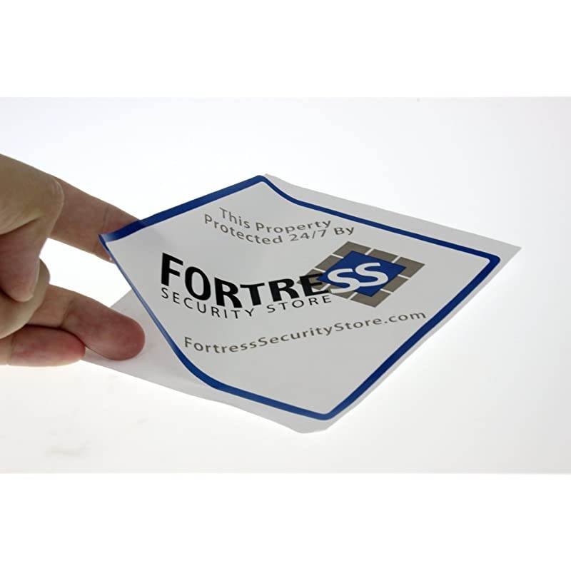 Window Sticker Pack of 4 Weather Resistant Vinyl with Adhesive Backing 4 by 4 inches