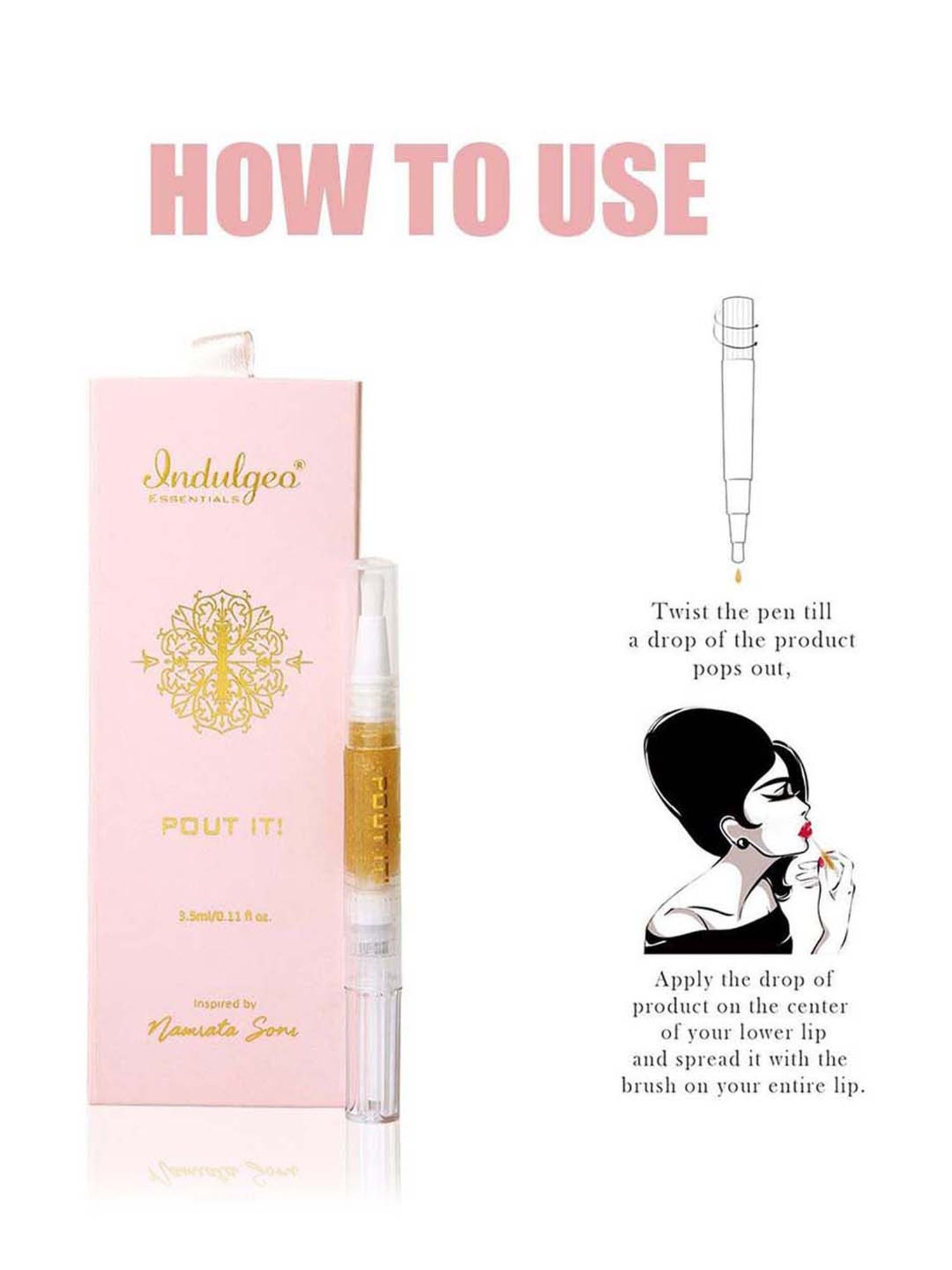 Indulgeo Essentials Pout It Lip Oil - 3.5 ml