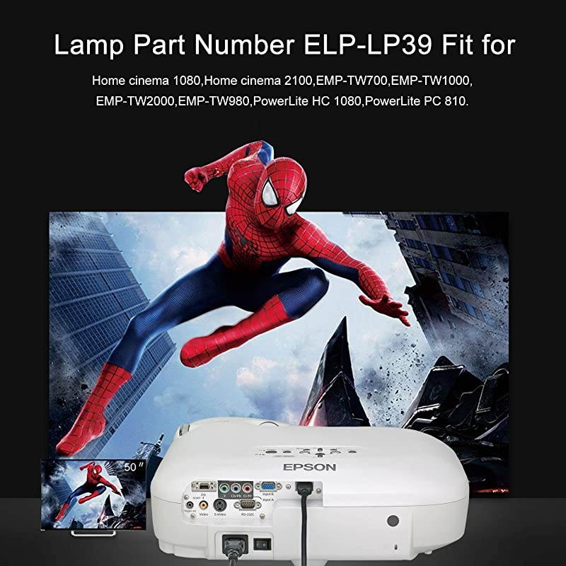 for Epson ELPLP39V13H010L39 V13h010l39 Projector LampPowerlite Home Cinema 1080ub Bulb by