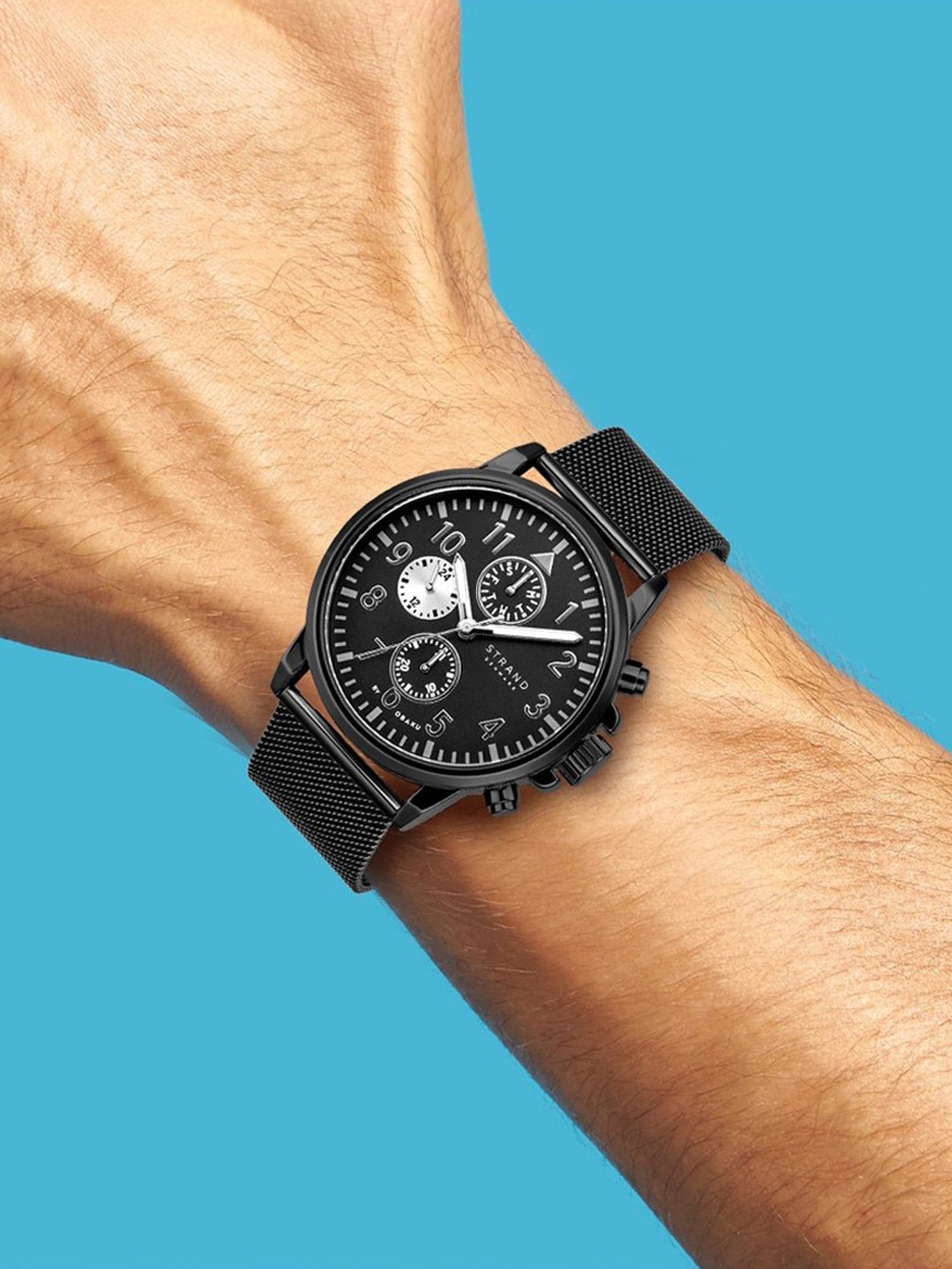 STRAND by Obaku S714GMBBMB Monroe Chronograph  Watch for Men