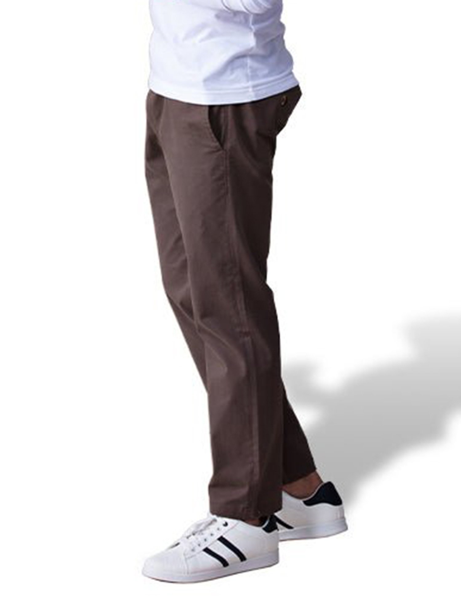 MinusOne Brown Regular Fit Chinos