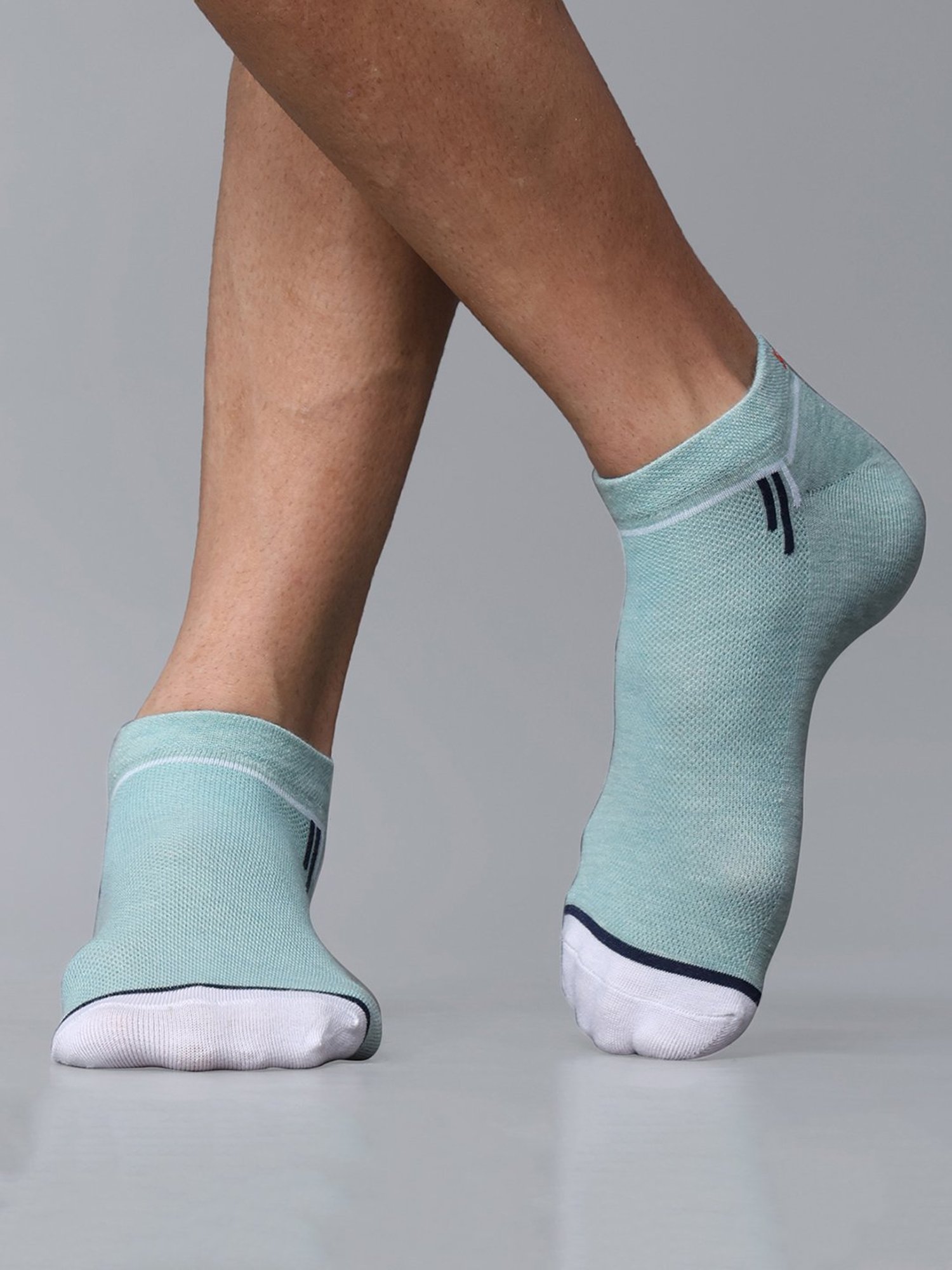 Dollar White & Green Socks - Pack of 3