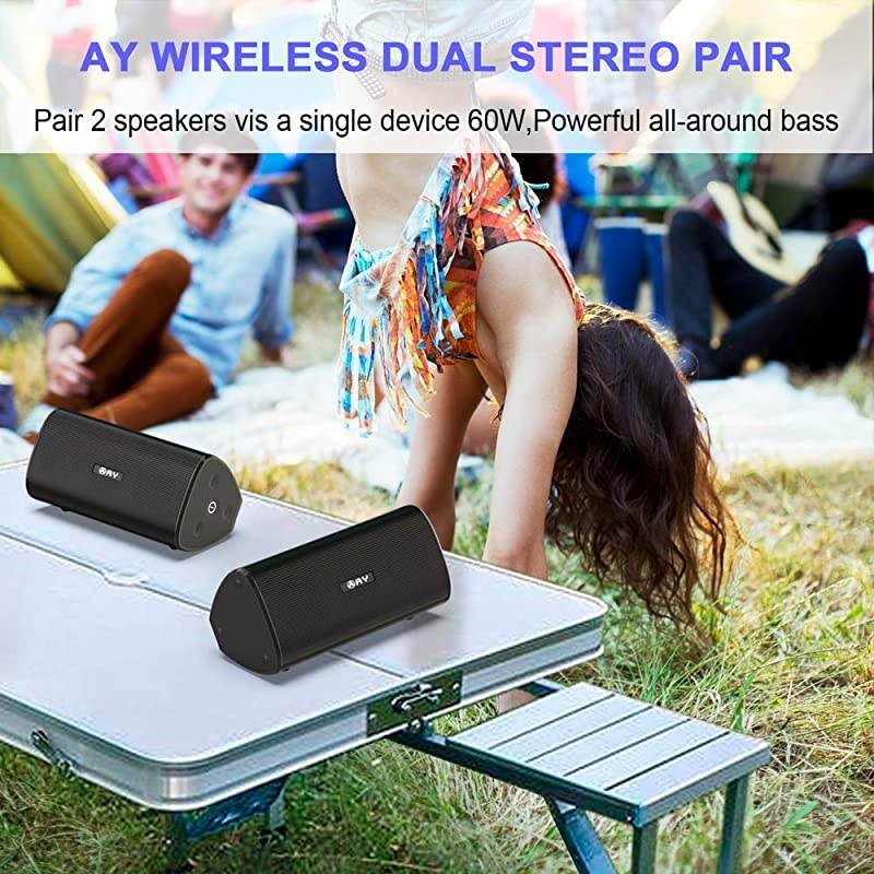 Portable Bluetooth 50 Speakers 30W Louder HD Stereo Sound with Richer Bass Waterproof IPX7 TWS Microphone Durable Wireless Speaker 24H Pltime for OutdoorsCamping BeachTravelHome Party