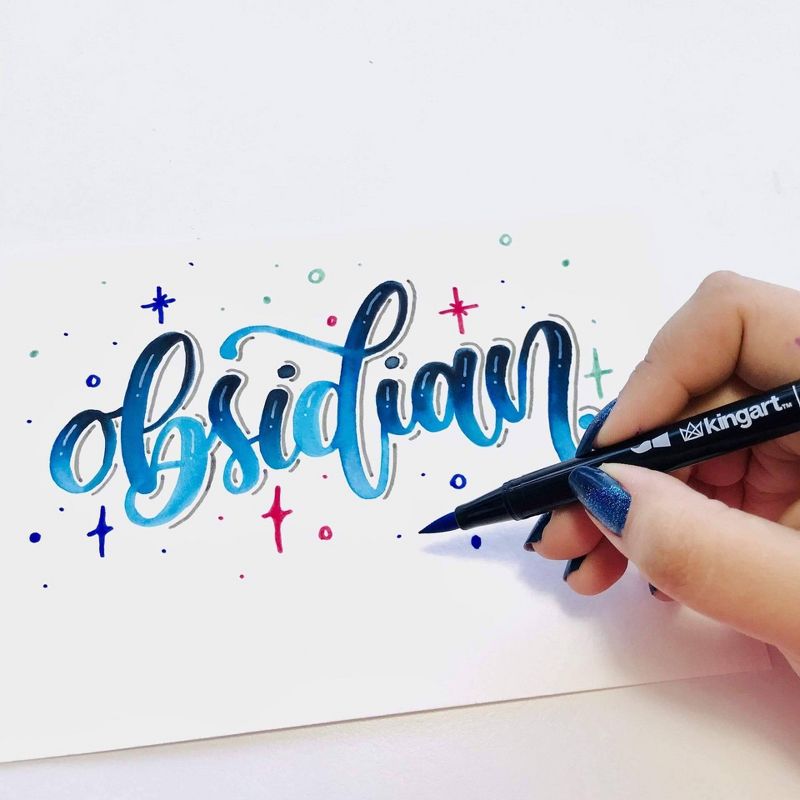 10ct  Twin-Tip Brush Pens Galaxy Palette - Kingart