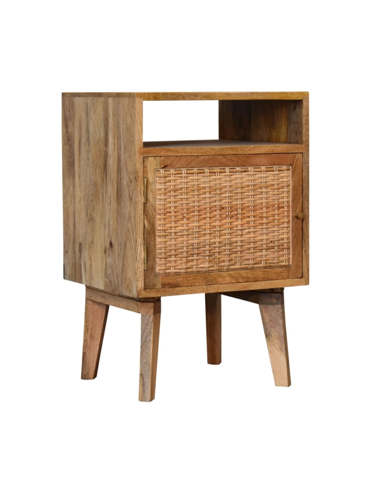 Artisan Furniture Knit Solid Brown Mango Wood Side Table