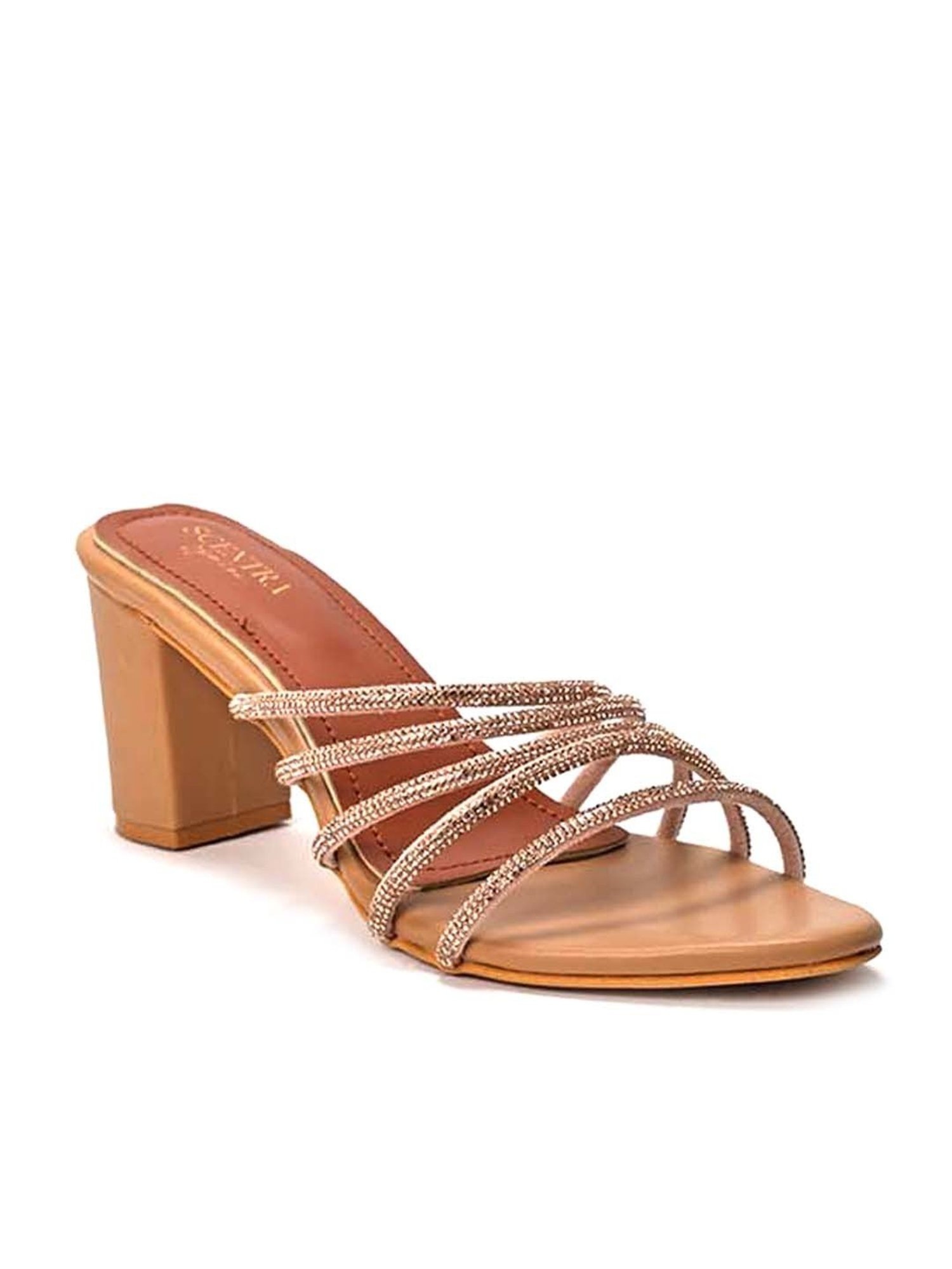 Scentra Women's Brown Casual Sandals