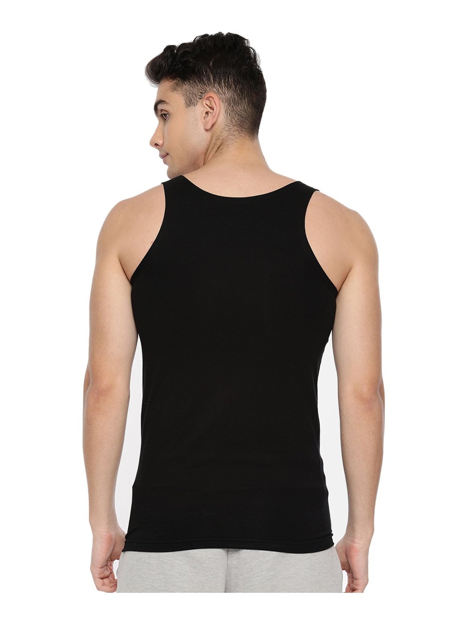 Cantabil Navy Blue Cotton Regular Fit Vest