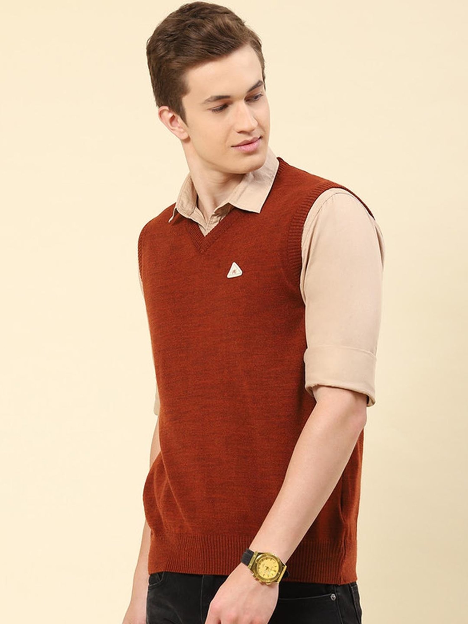 Monte Carlo Rust Regular Fit Sweater