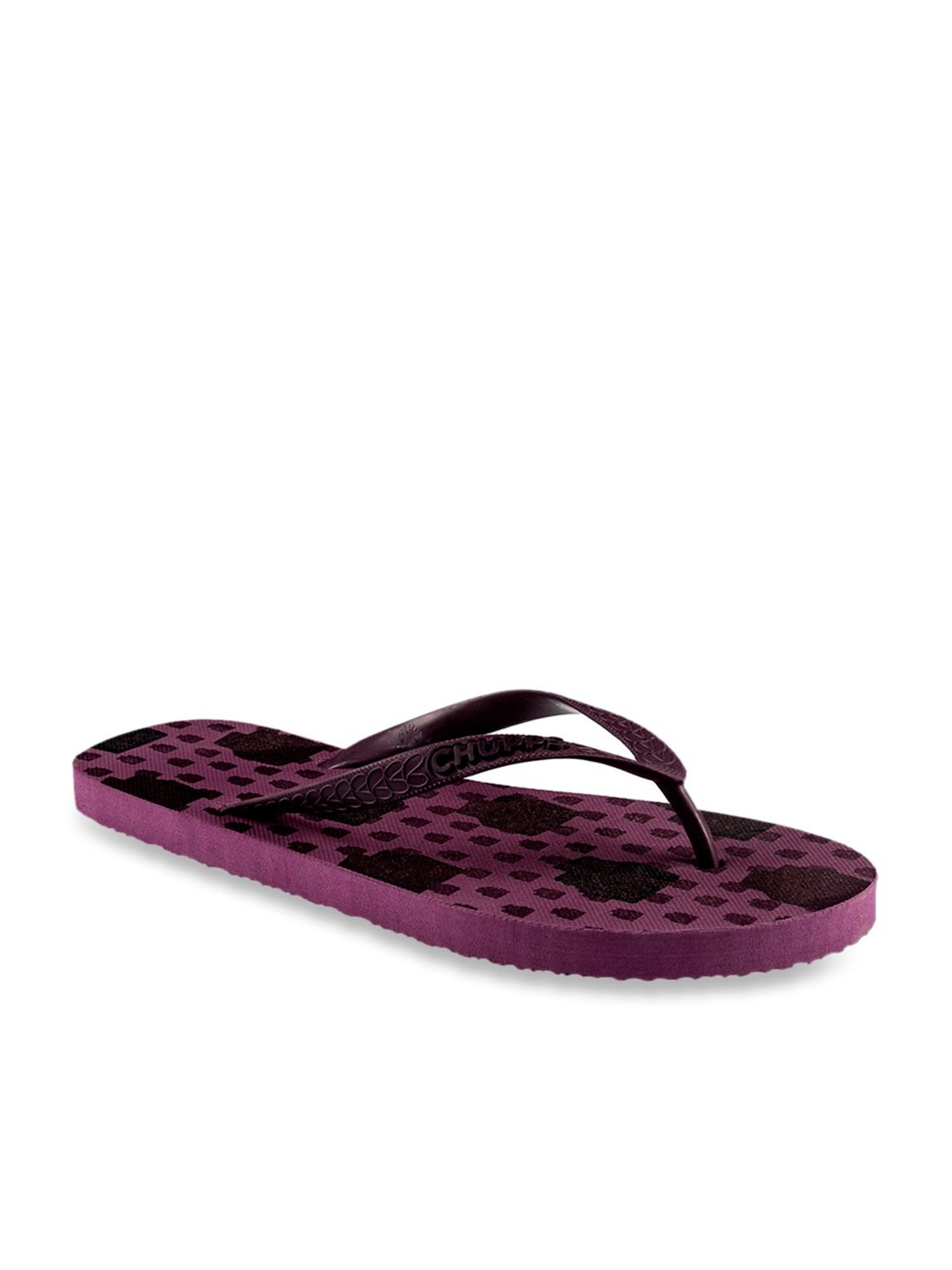 Chupps Women's Purple Flip Flops