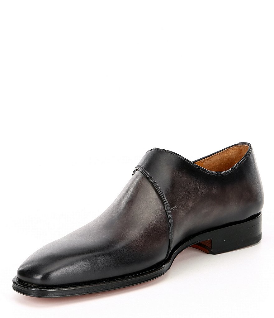 Magnanni Men's Hermosa Leather Monk Straps