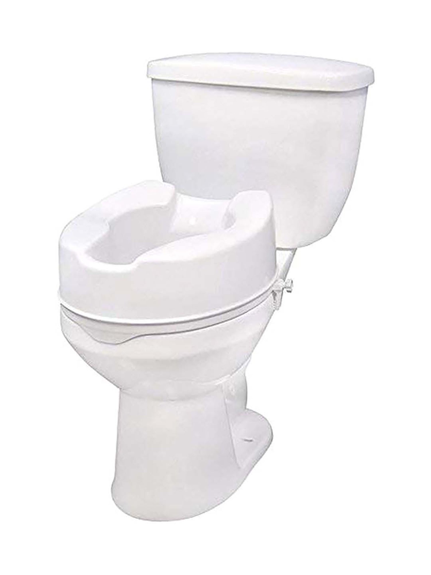 MCP 6 Inch Commode Raiser Elevated Toilet Seat (White)