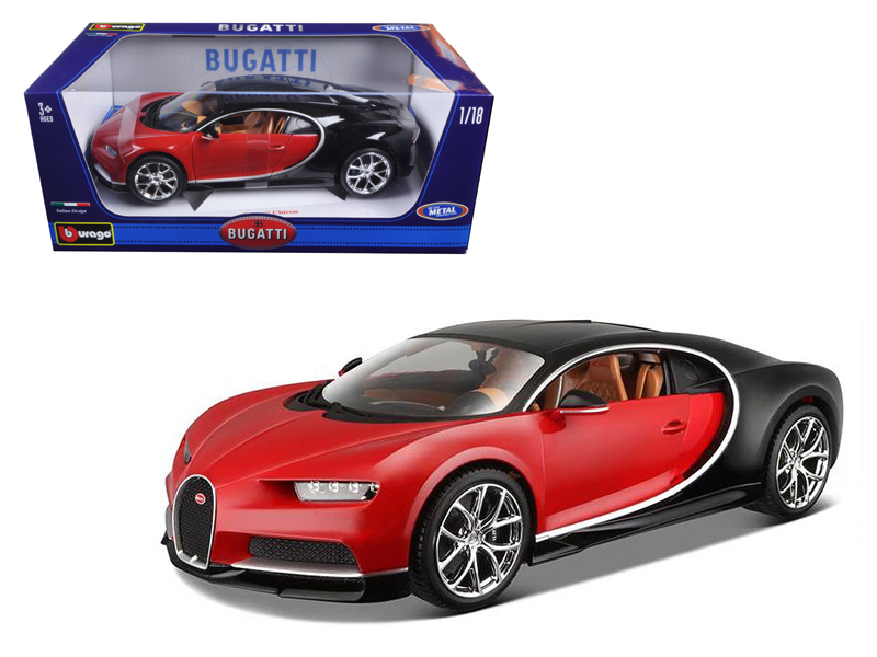 Bugatti Chiron Yellow and Black 1/24 Diecast Model Car by Maisto