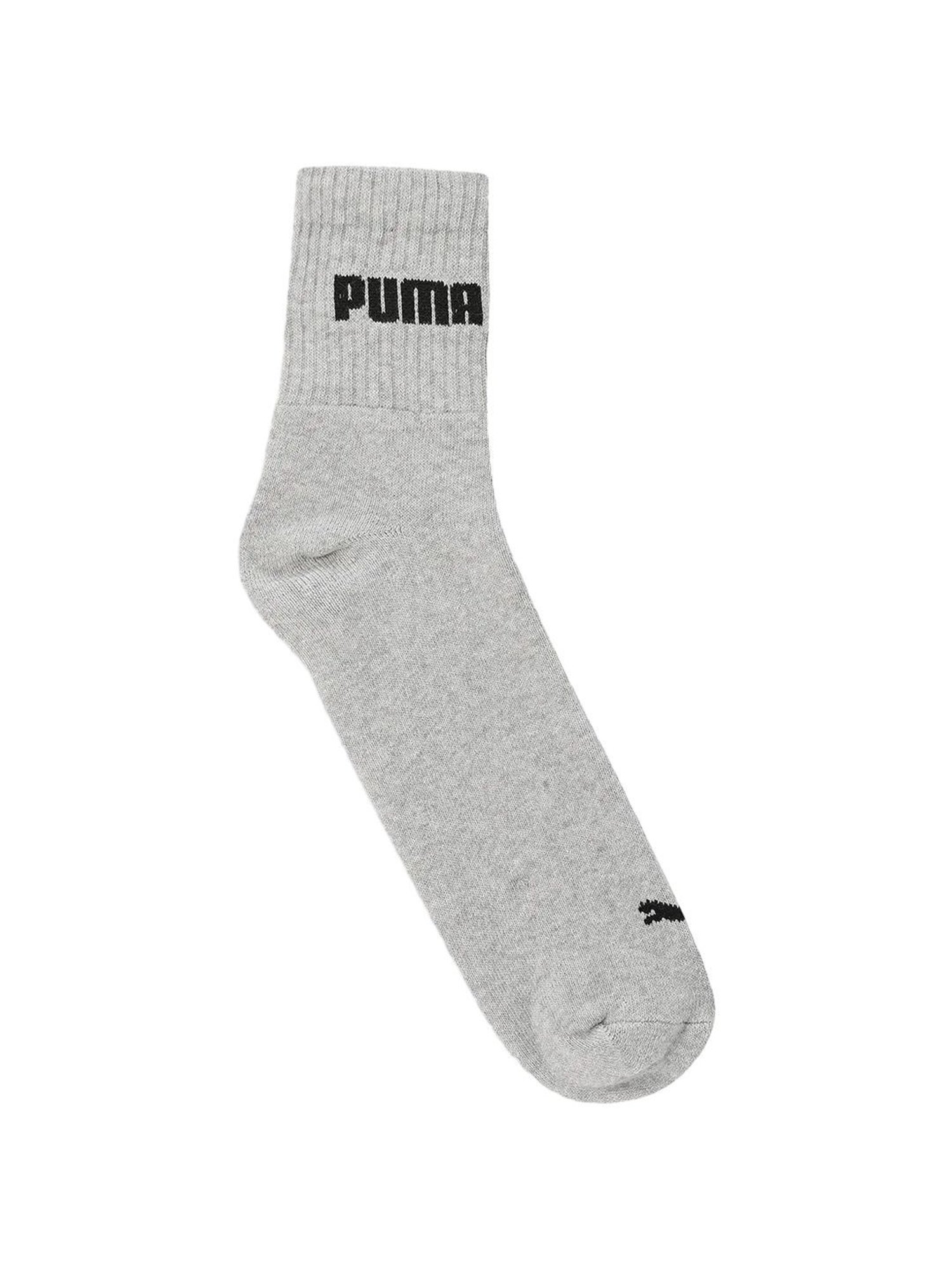 Puma Grey Dawn Cotton Logo Extra Large Socks