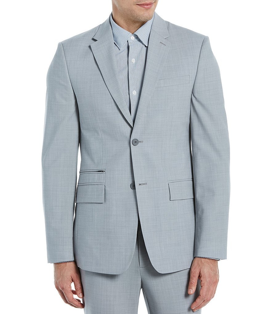 Murano Interstellar Collection Slim-Fit Checked Suit Separates Blazer