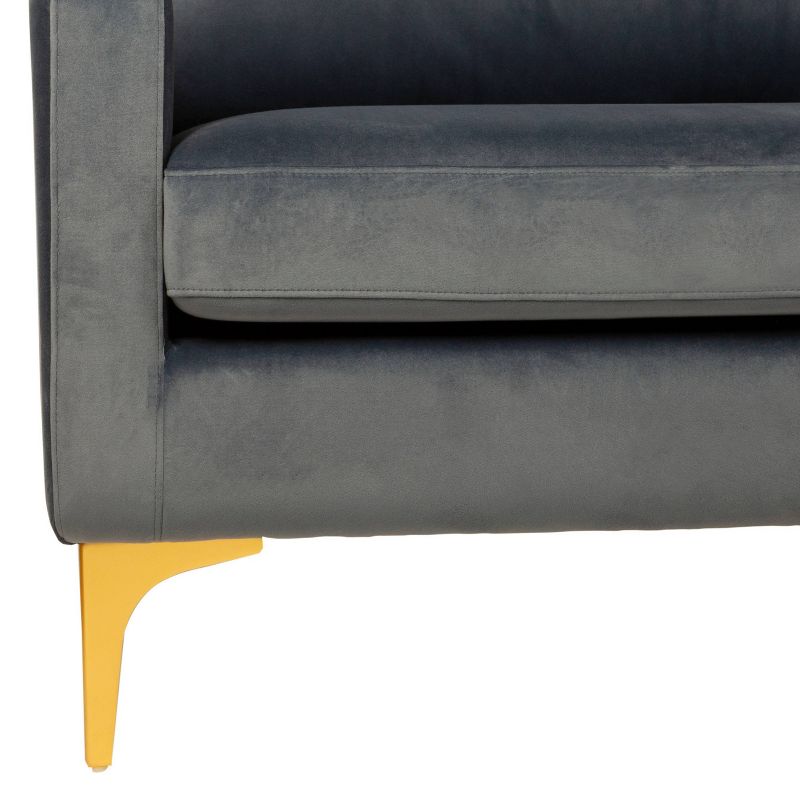 Brayson Chaise Sectional Sofa Dusty Blue - Safavieh