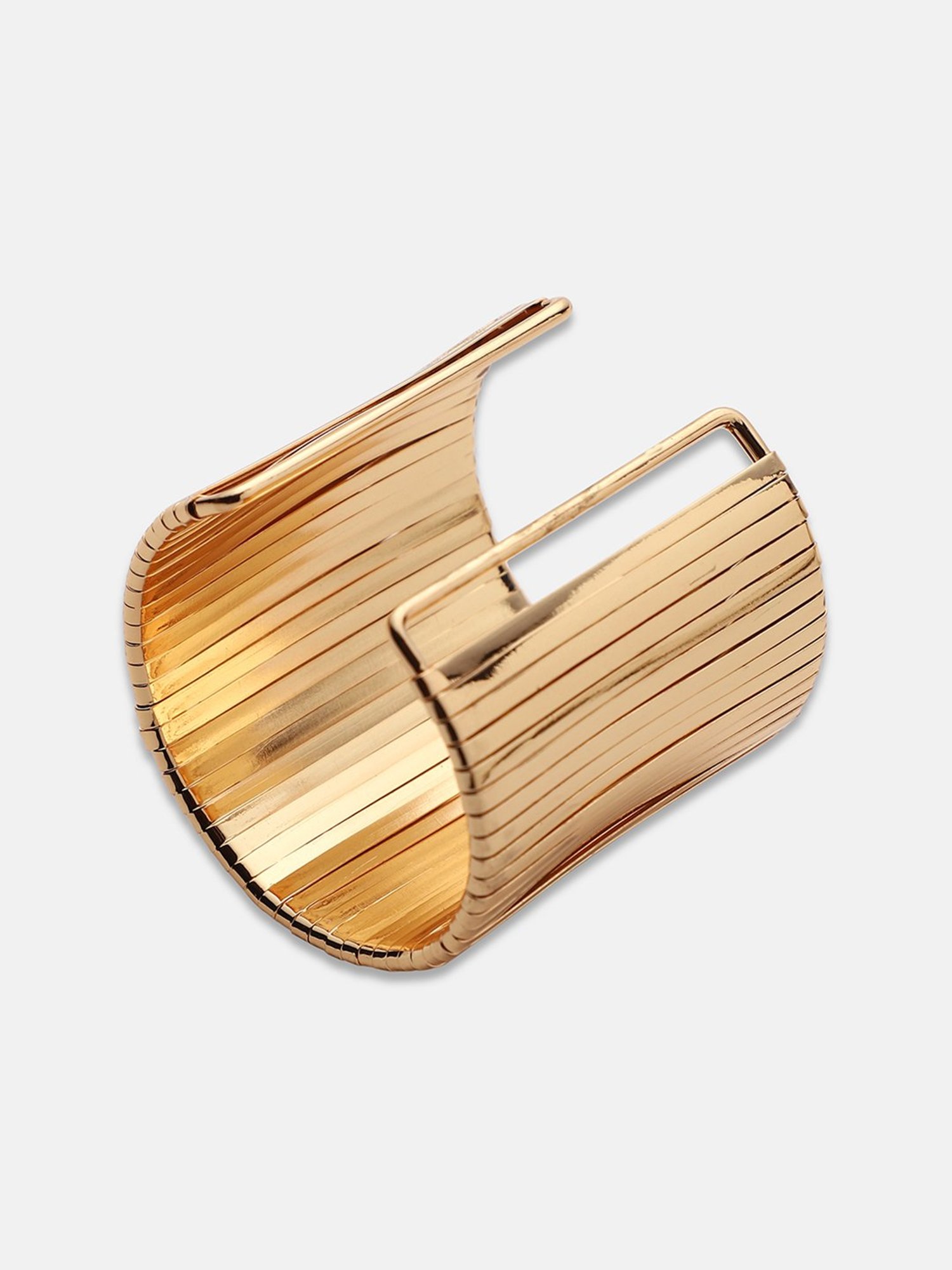 SOHI Ribbed Statement Bracelet For Women