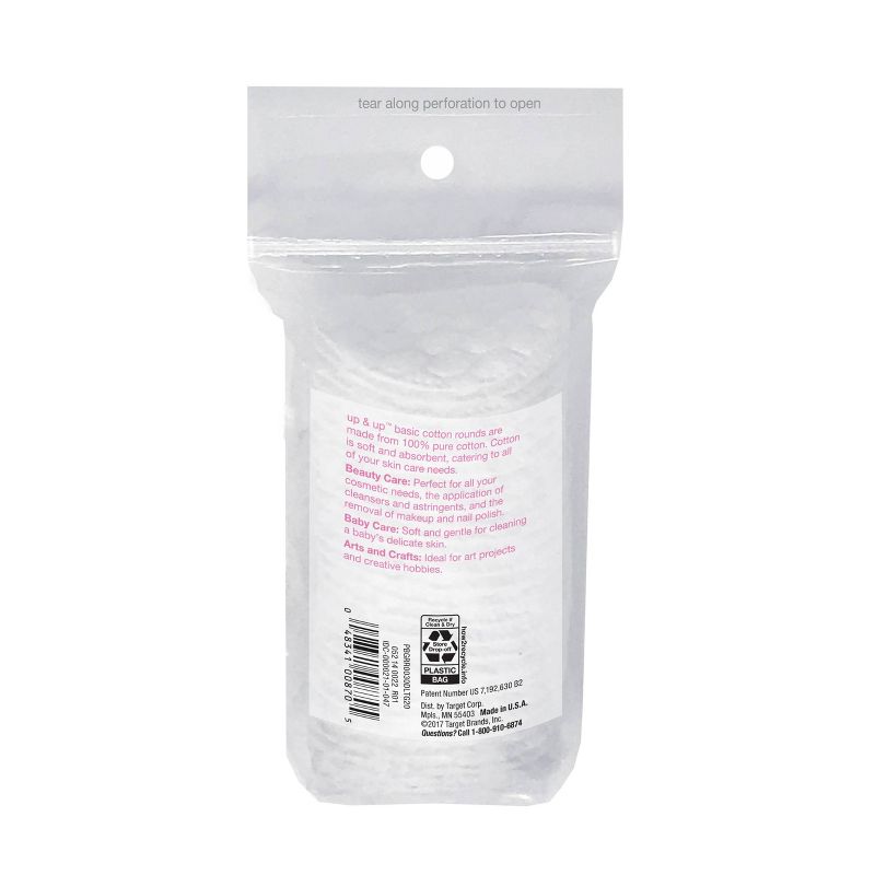 Exfoliating Cotton Ovals - 50 ct - up & up™