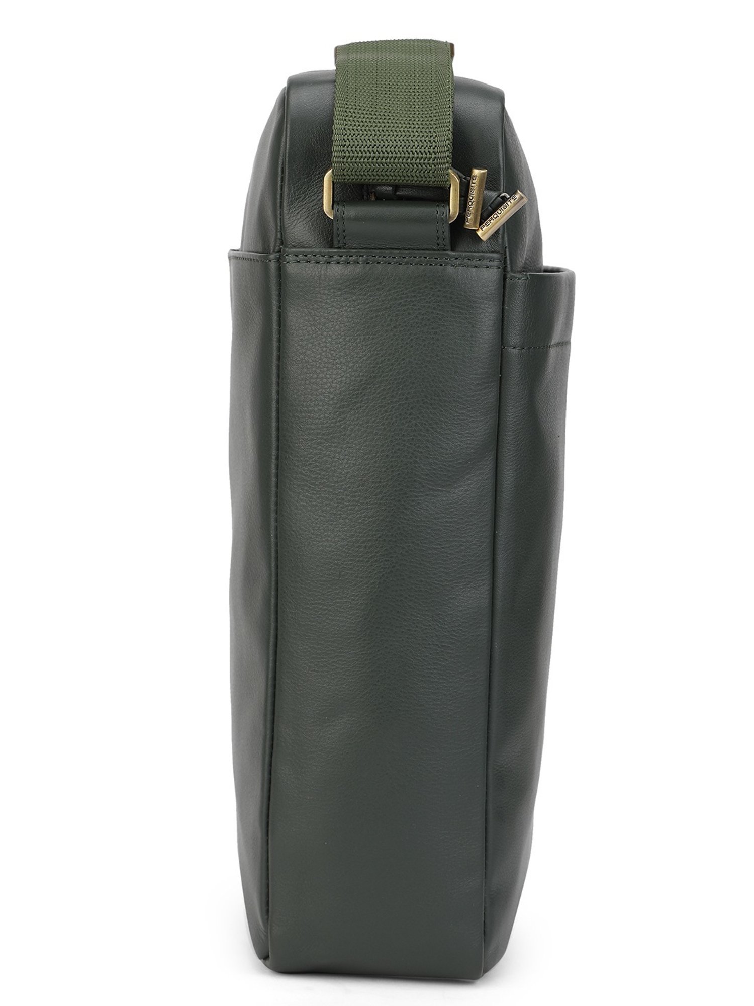 PERQUISITE MARK Green Solid Medium Cross Body Bag