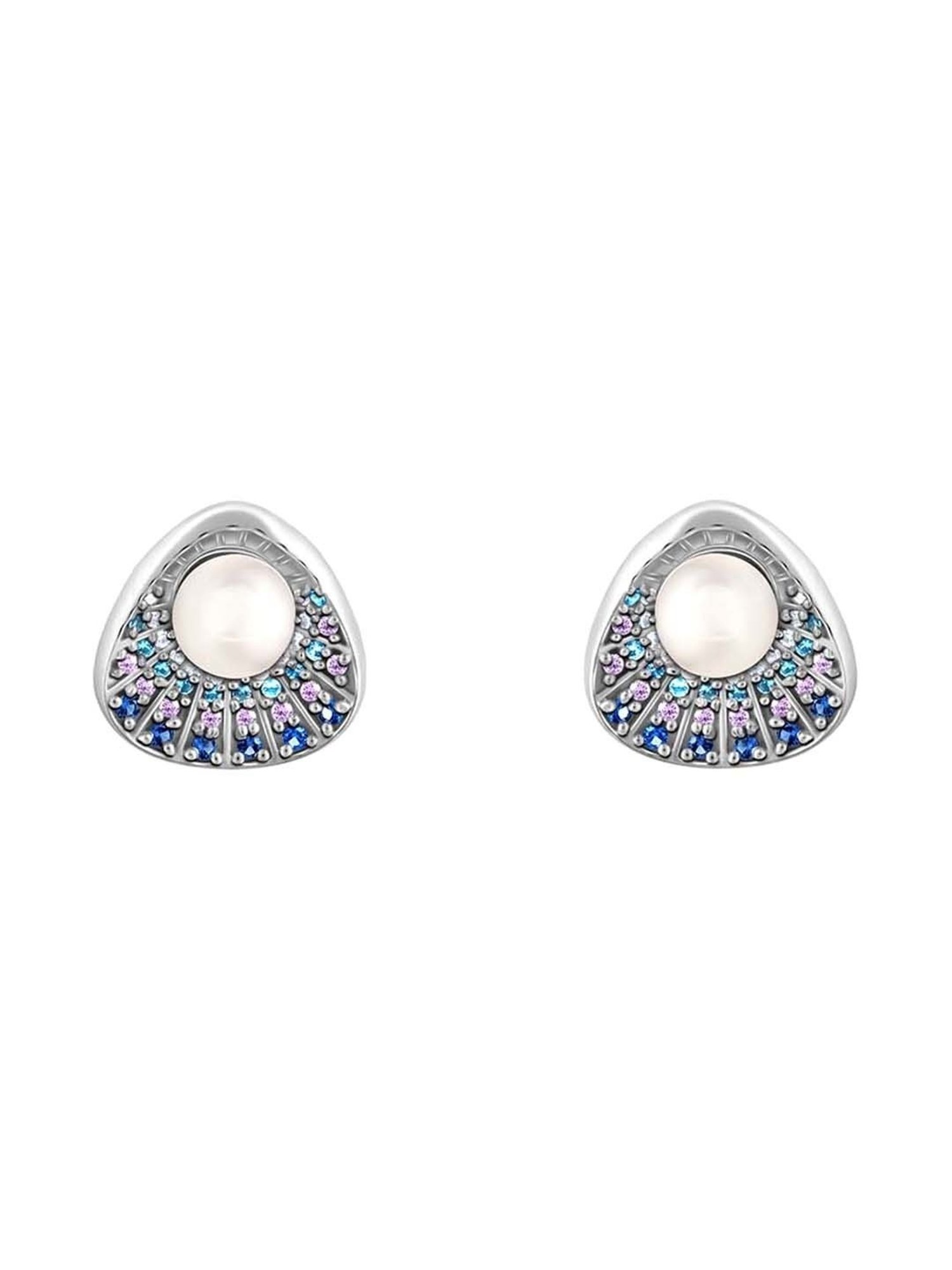 GIVA 92.5 Sterling Silver Pearl in a Shell Earrings for Women
