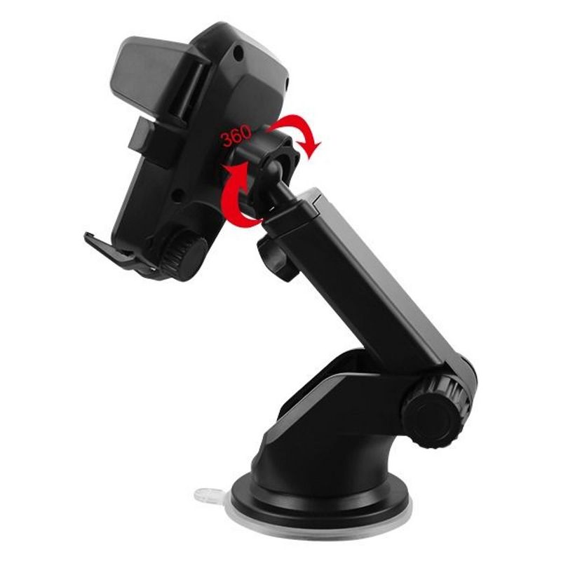 Valor Universal Phone Retractable Dashboard Car Holder For Cell Phone iPhone - Black