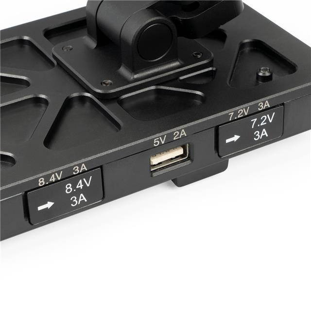 Ikan Stratus V-Mount Battery Plate with D-Tap/USB Ports and 15mm Rod Adapter