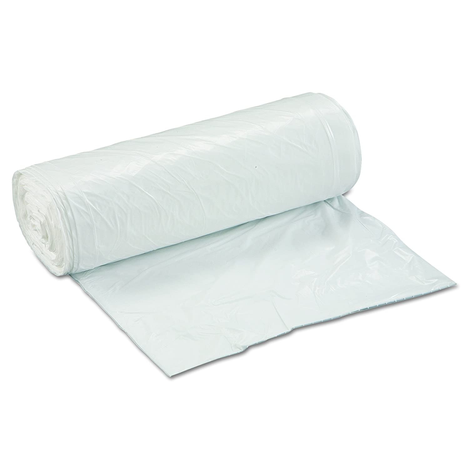 Inteplast Group SL3036XHW Low-Density Can Liner, 30 x 36, 30gal, .8mil, White, 25/Roll, 8 Rolls/Carton, 1 Carton
