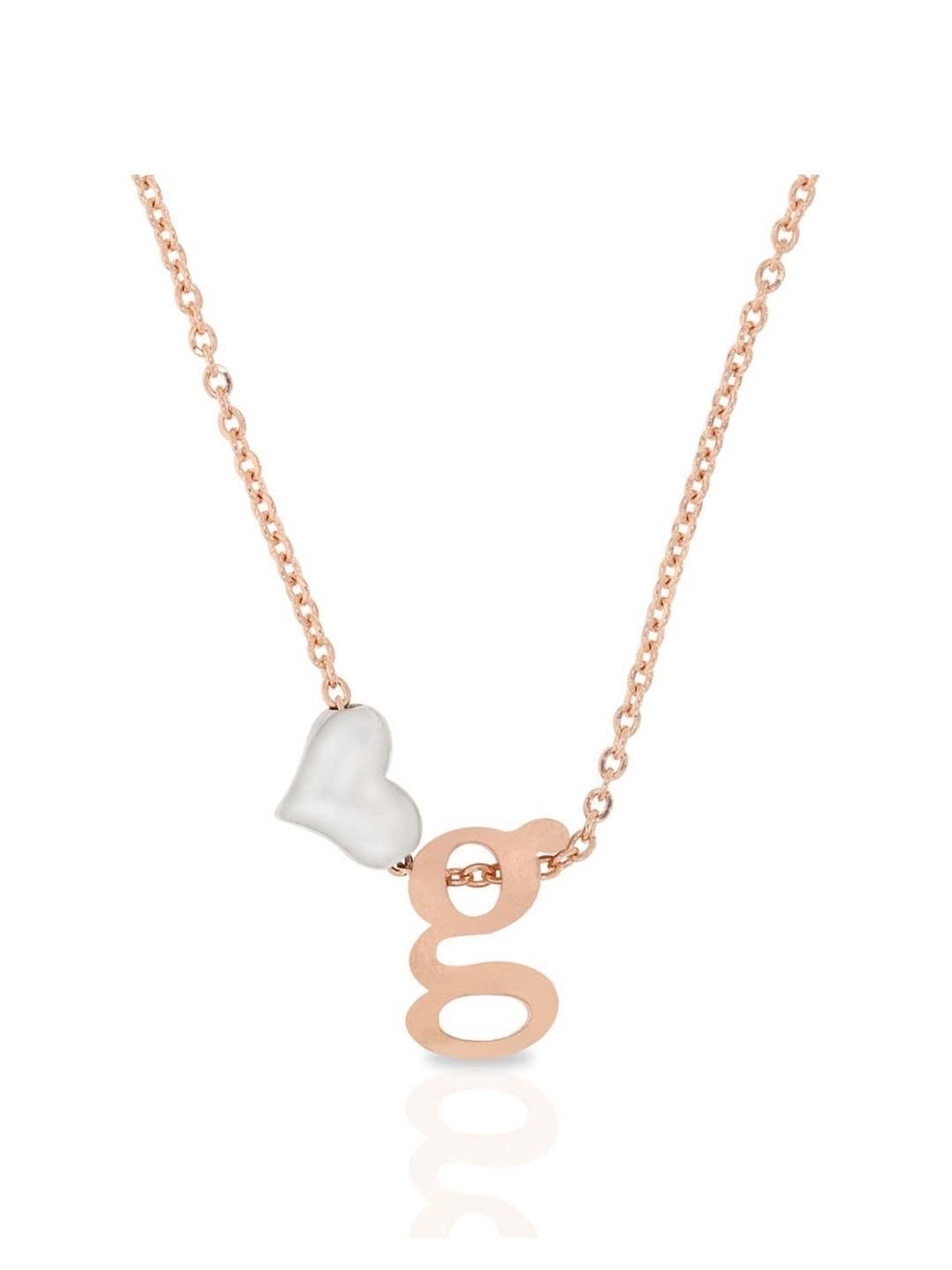 Anayra 92.5 Sterling Silver Initial Letter Charm Pendant without Chain for Women