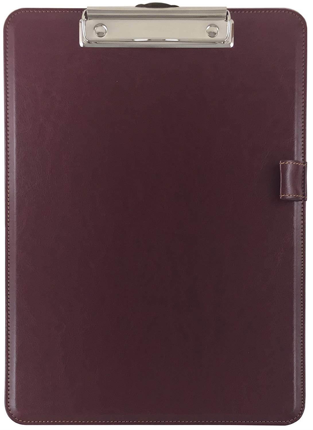 Trade Quest Clipboard Faux Leather Single (Tuscan Red)