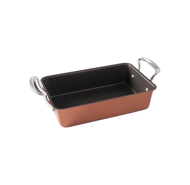 T-fal Simply Cook Nonstick Cookware, Roaster with Rack, 15", Gray