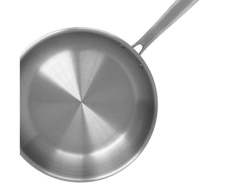 Mealthy 10FRYPAN 10-Inch Stainless Steel Professional-Grade 3mm Thick 5 Layer Composite Construction Frying Pan