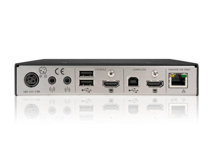 Single Link Non-POE HDMI/USB/KVM Extender over IP with US power Lead
