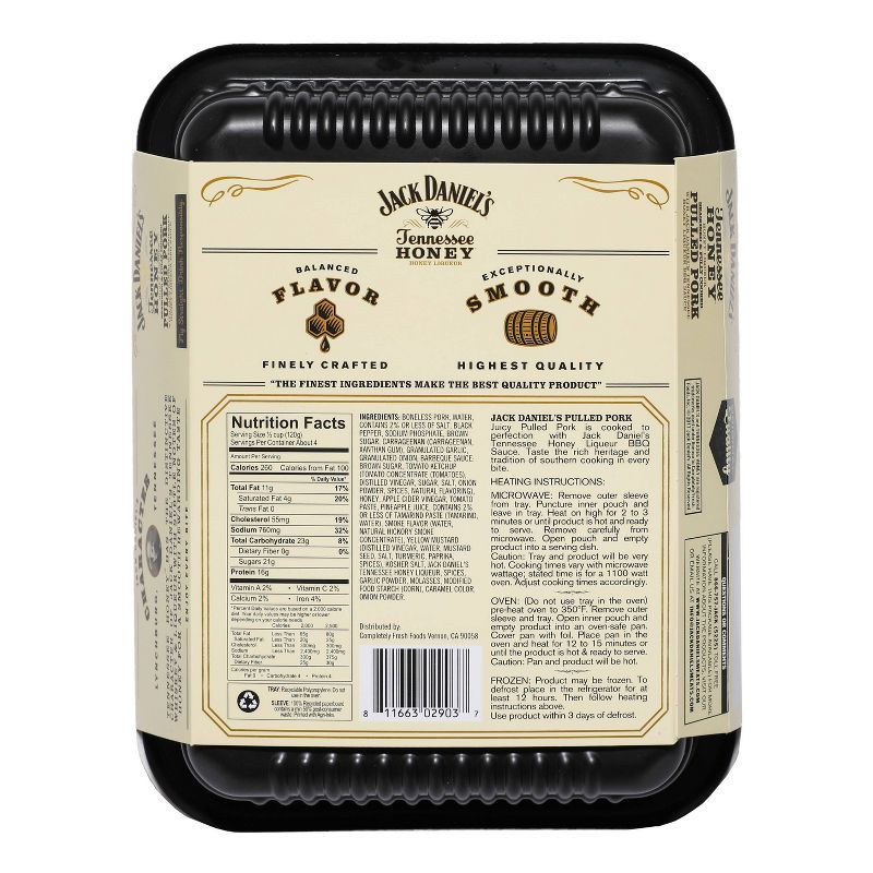Jack Daniel's Tennessee Honey Pulled Pork - 16oz