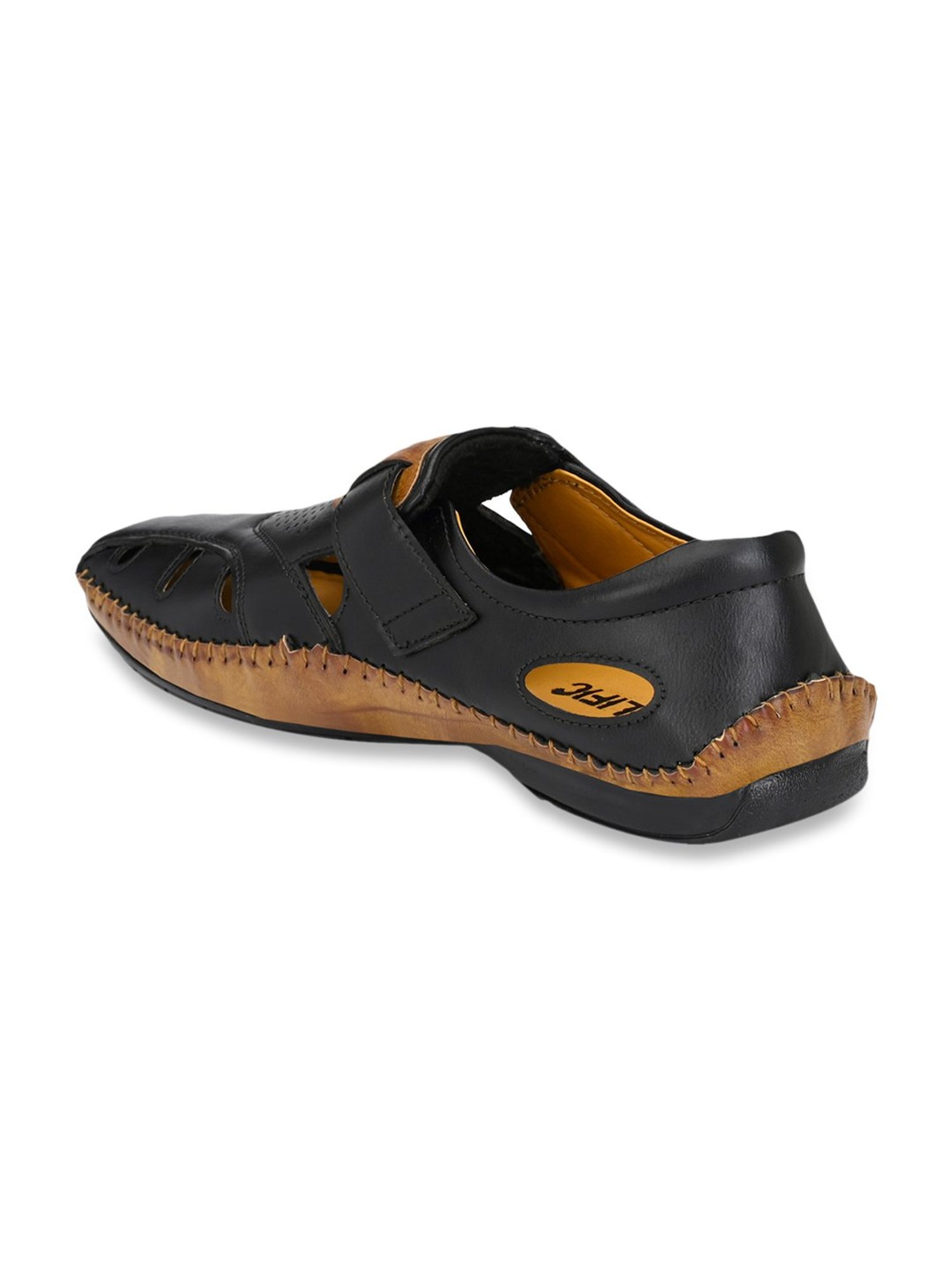 Prolific Black Fisherman Sandals