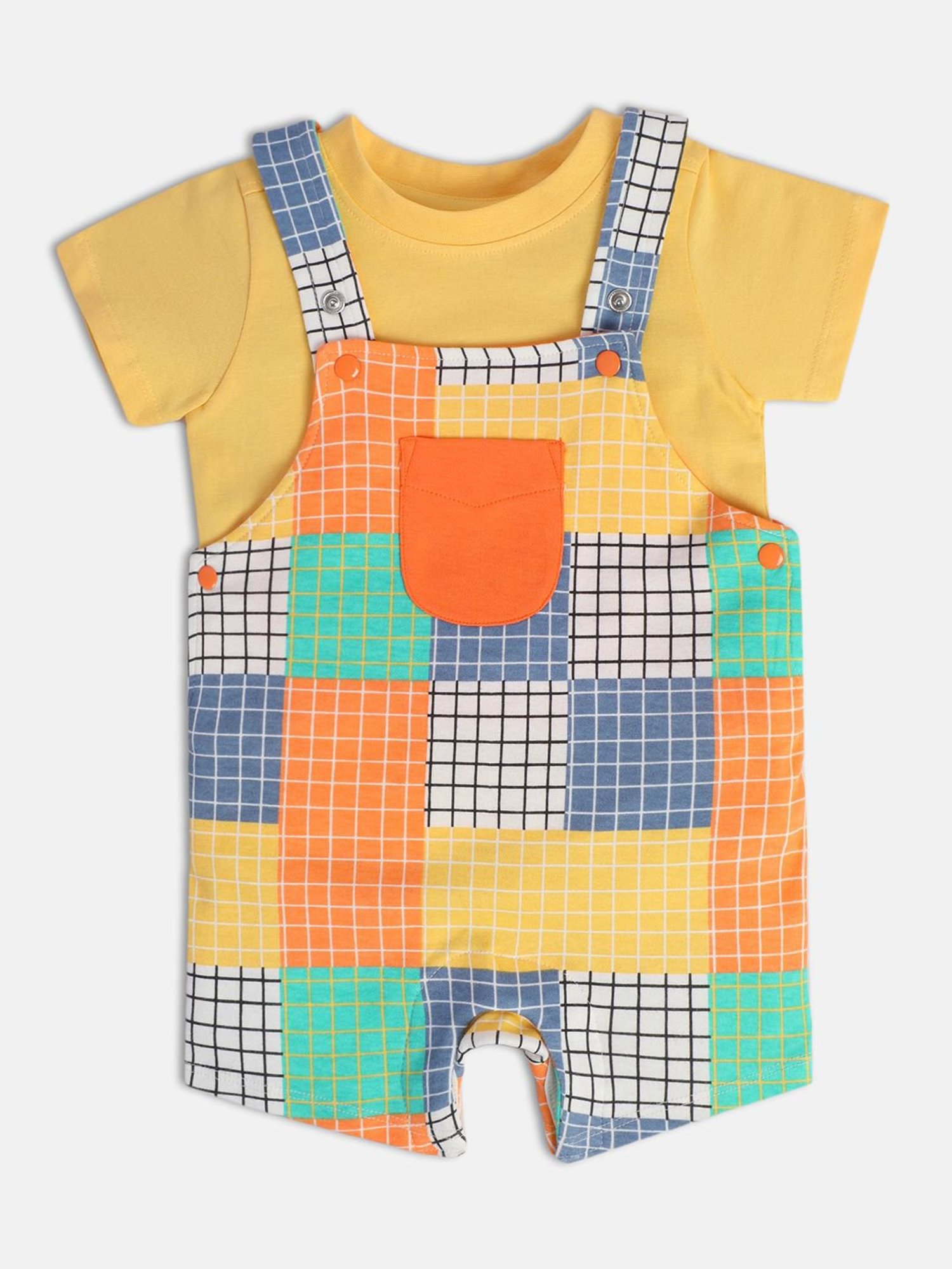 Budding Bees Kids Multicolor Printed Jumpsuit