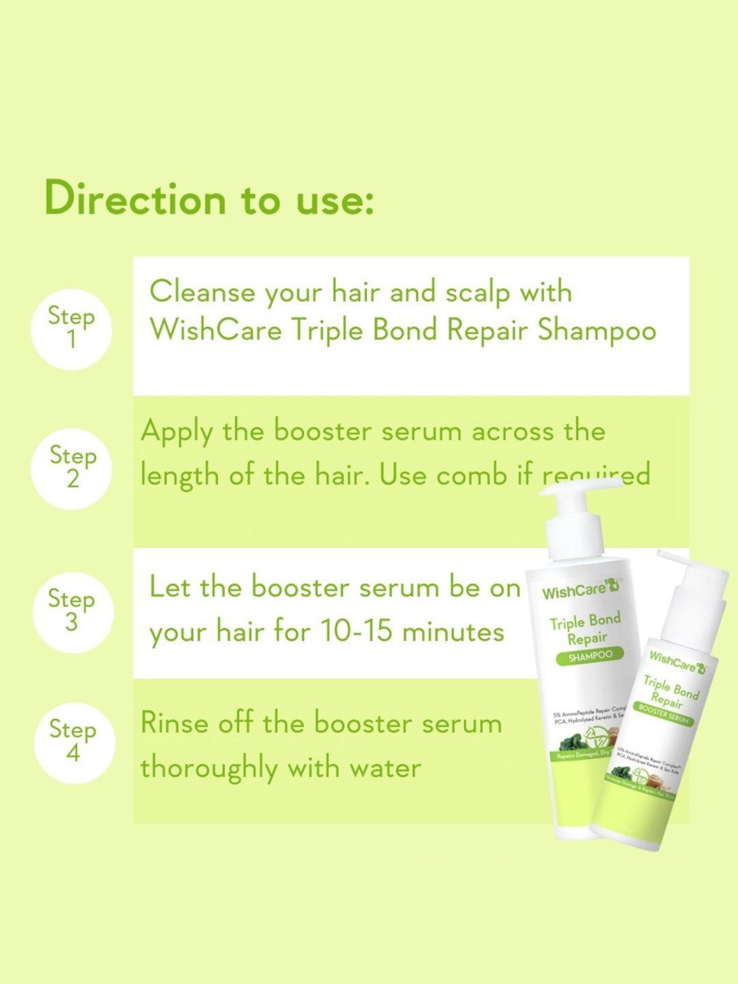 Wishcare Triple Bond Repair Booster Serum - 100 ml