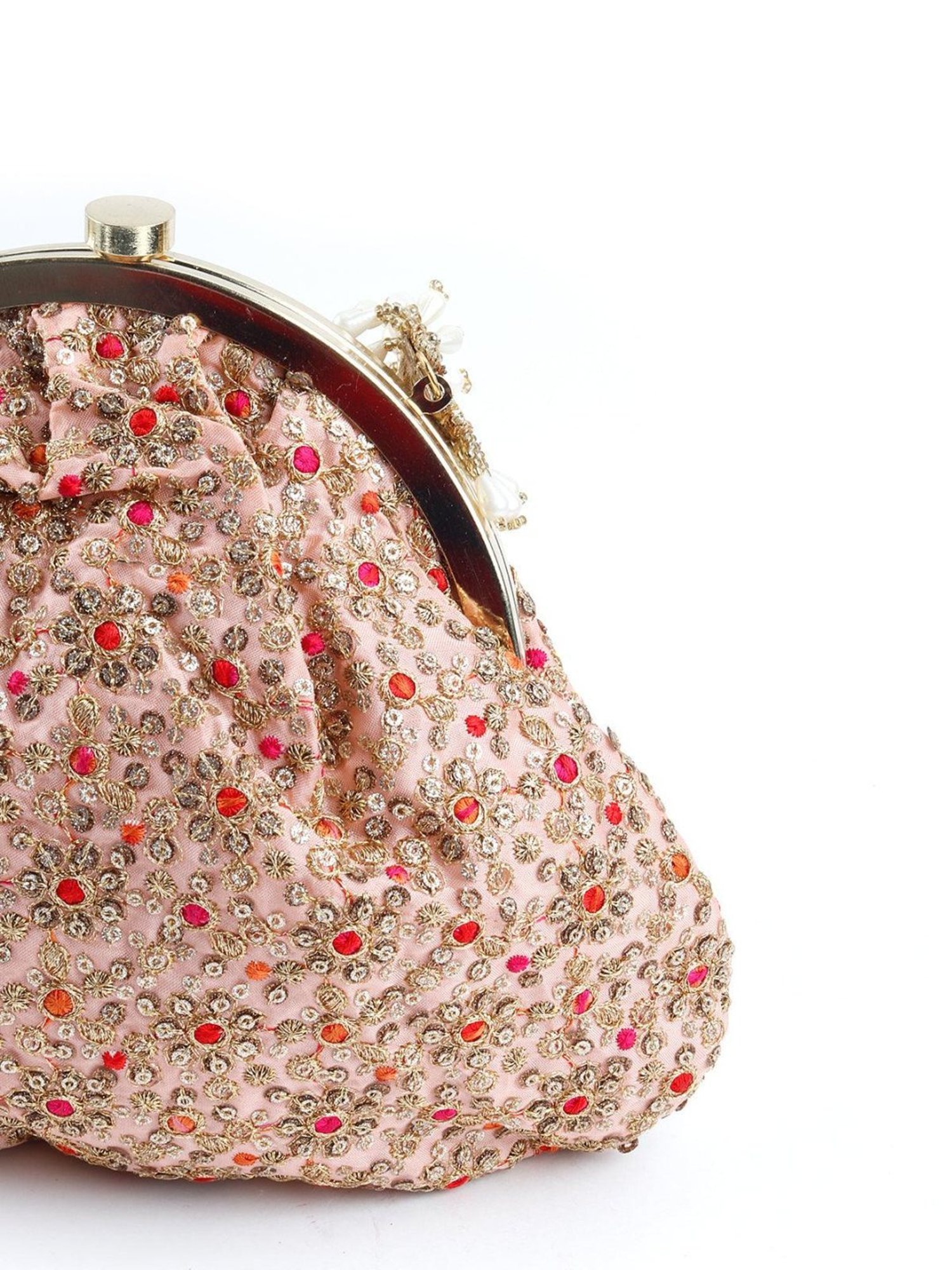 Odette Multicolor Fabric Clutch