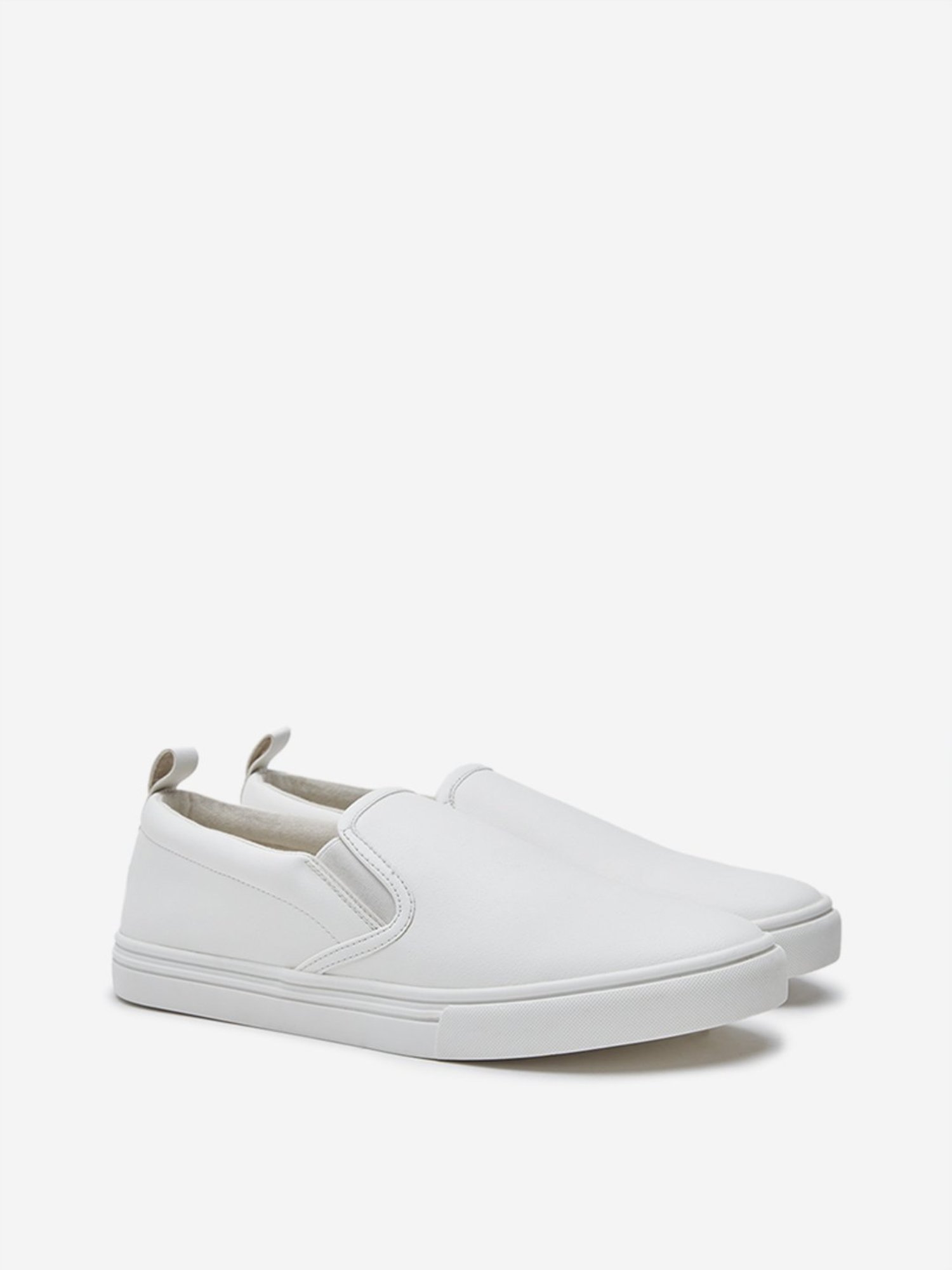 SOLEPLAY by Westside White Slip-On Shoes