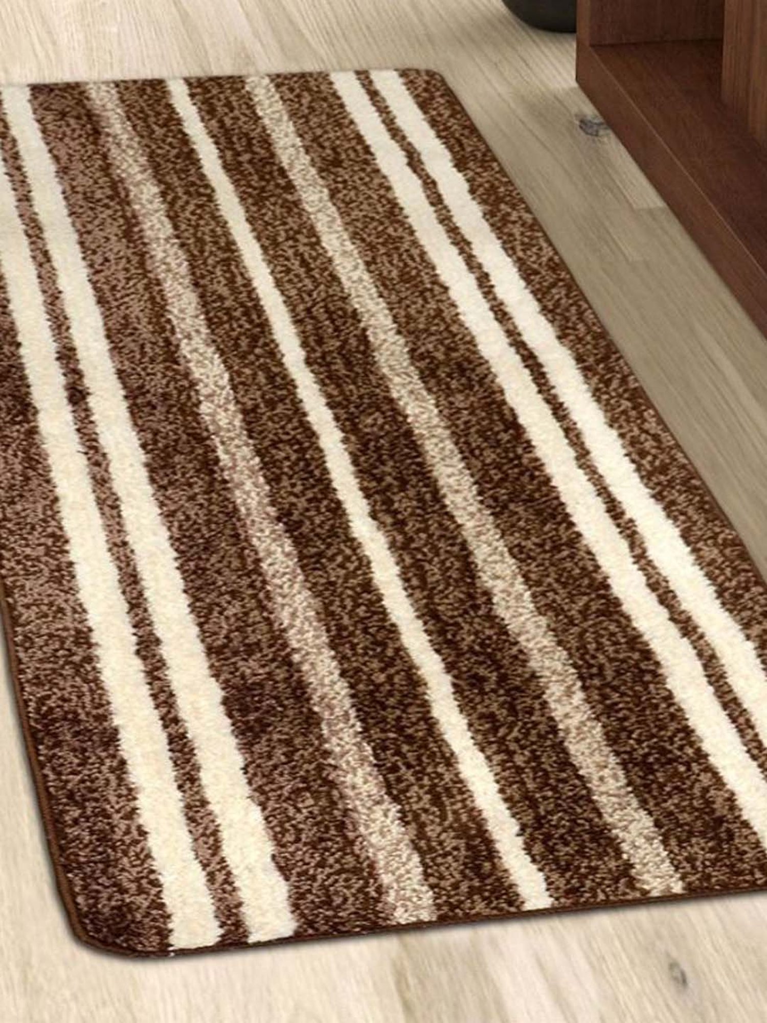 Saral Home Brown & Beige Multipurpose Runner - Set of 1