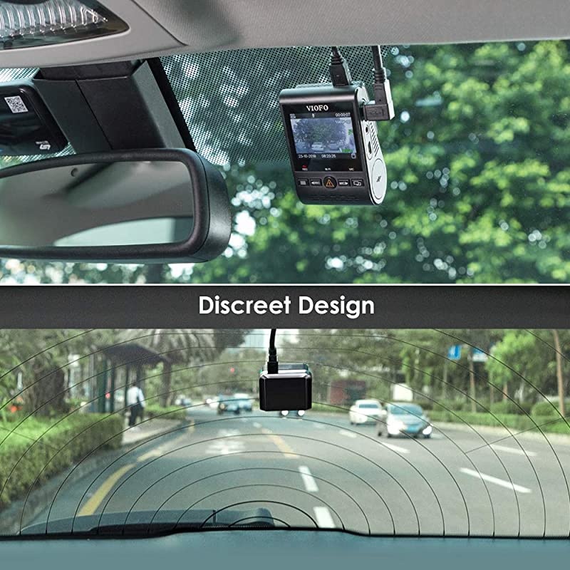 Dual Dash Cam A129 Duo Full HD 1080P Front and Rear Camera with GPS Wi-Fi Compact Design 2.0&rdquo; LCD Display 140&deg; Wide Angle, Emergency Recording, Parking mode, Super Capacitor,Motion Detection,WDR