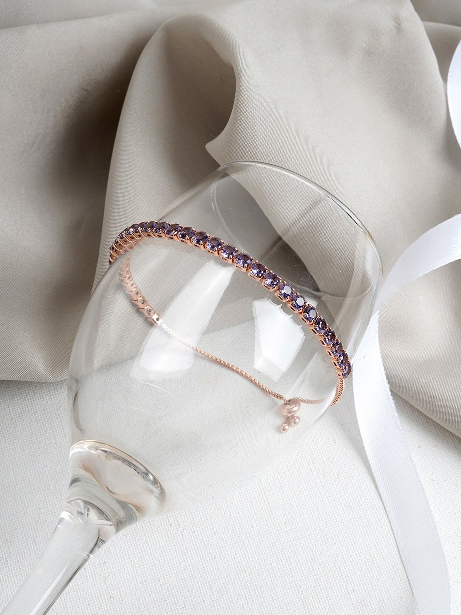 Joker & Witch Nora Purple Tennis Bracelet