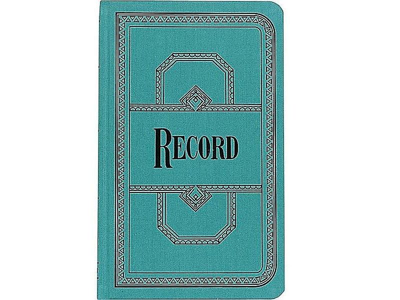 Boorum & Pease Record/Account Book Record Rule Blue 500 Pages 12 1/8 x 7 5/8 66500R