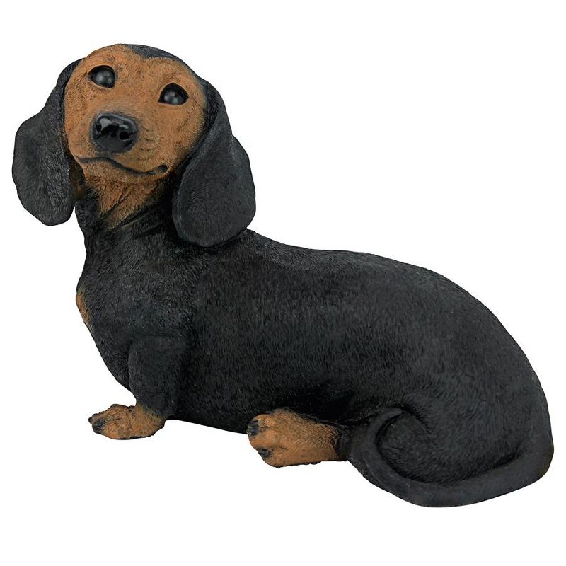 Design Toscano Black Dachshund Puppy Dog Statue - Black