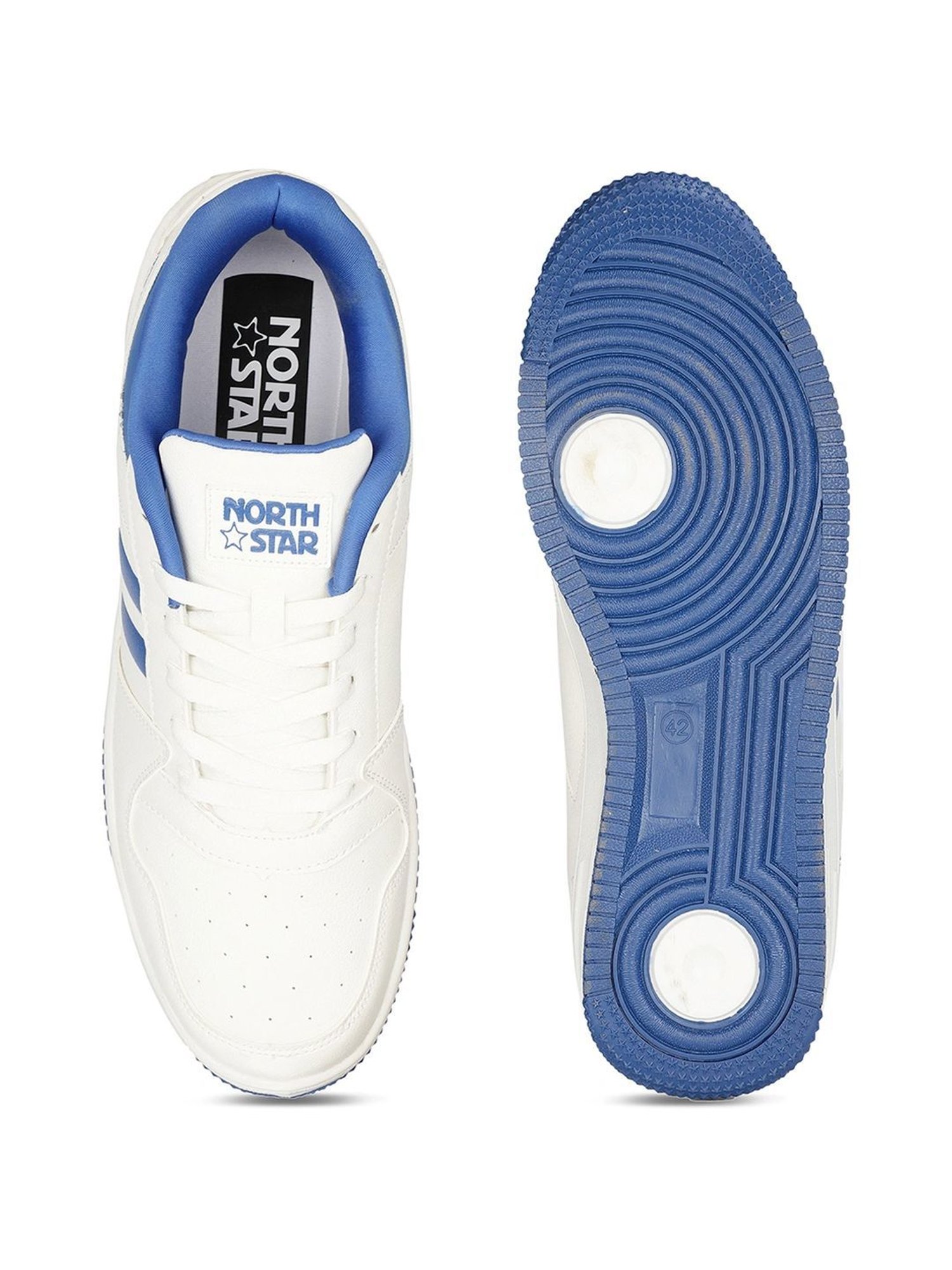 North Star by Bata Men's ZETSU White Casual Sneakers